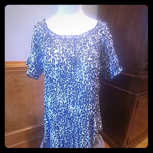 Cato Tops - Casual, leopard print shirt.